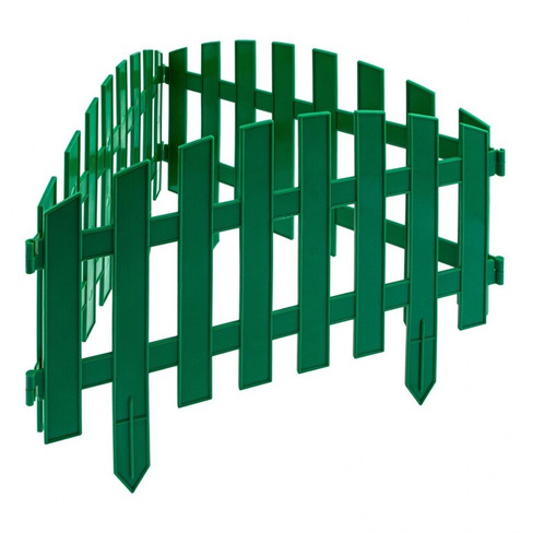Забор декоративный "Винтаж", 28 х 300 см, зеленый Россия, Palisad