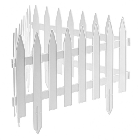 Забор декоративный "Рейка", 28 х 300 см, белый Россия, Palisad