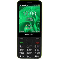 Телефон Fontel FP320 черно-зеленый