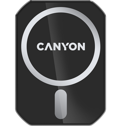 Автомобильный держатель Canyon CNE-CCA15B01 Magsafe Qi, черный