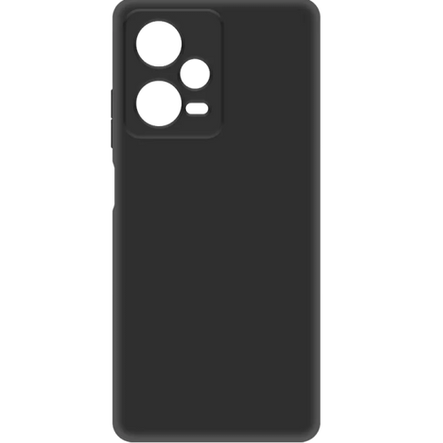 Чехол-крышка Krutoff для Xiaomi Redmi Note 12 Pro, термополиуретан, черный