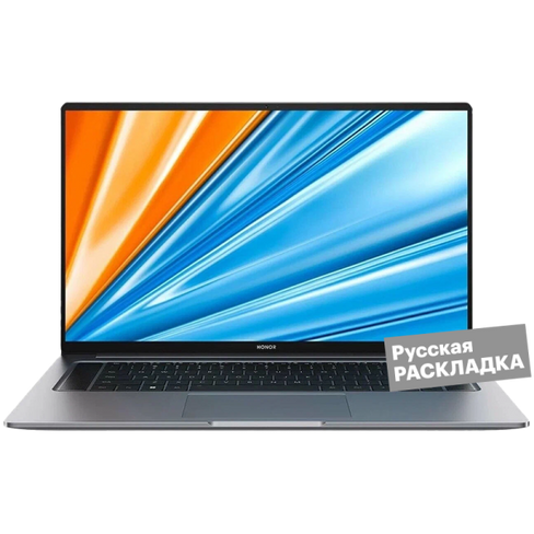 Ноутбук HONOR MagicBook X16, 2024, i5 16+512GB 16" Космический Серый (5301AHGW) WIN