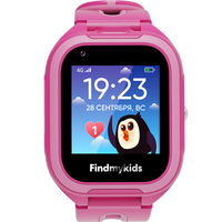 Часы-телефон FindMyKids детские 4G Go, розовые