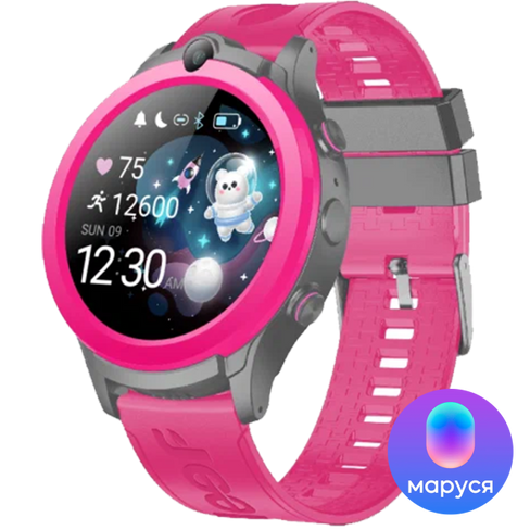 Часы-телефон Leef Vega с Марусей 4G, розовые