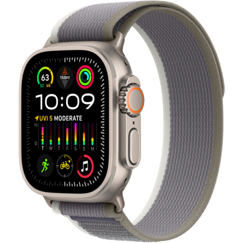 Умные часы Apple Watch Ultra 2, 49 мм, S/M, Trail Loop, Green/Gray (MRF33)