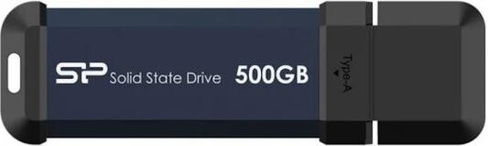 Внешний SSD диск 1.8 500 Gb USB 3.2 Gen 2 Silicon Power MS60 синий SP500GBUF3S60V1B