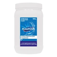 Таблетки хлоросодержащие PurePoo для бассейна 1 кг Без бренда таблетки для бассейна