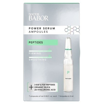 DOCTOR BABOR Power Serum Peptides Ампулы для лица для регенерации кожи и более гладкой кожи Веганская формула 7 x 2 мл