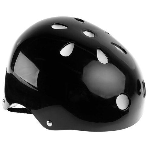 Шлем защитный детский onlytop ot-s507, обхват 55 см, цвет черный ONLYTOP