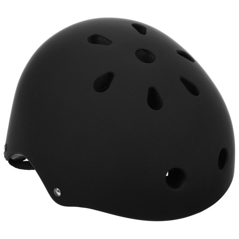 Шлем защитный детский onlytop, с регулировкой, обхват 55 см, цвет черный ONLYTOP