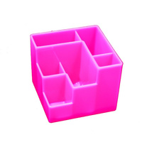 Подставка-органайзер для канцелярии 6 отделений цвет розовая Calligrata