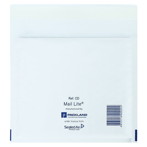 Набор крафт-конвертов с воздушно-пузырьковой пленкой 18х16 cd, белый, 10шт Calligrata