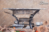 Shampurs Садж чугунный 35 см на кованой подставке с соусницами