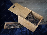 Shampurs Подарочная коробка для бокала деревянная (с наполнителем)