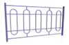 Ограждение 900х2000 тип 12 фиолетовое 2000х30х900