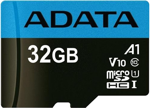 Карта памяти ADATA Micro Secure Digital 32 ГБ class 10 (с адаптером)