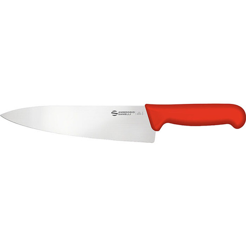 Нож кухонный Sanelli Ambrogio SC49024R 240мм красный