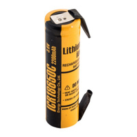 Аккумулятор IRC18650C-T Li-on 2200mAh, 3,7V две ножки, горизонтальный монтаж ET