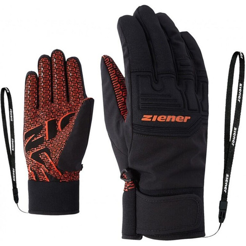 Мужские лыжные перчатки Garim As(R) - черные ZIENER, цвет rot