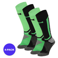 Носки Xtreme для сноуборда, зеленые, 4 пары унисекс