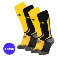 Носки для сноуборда Xtreme, желтые, 4 пары унисекс