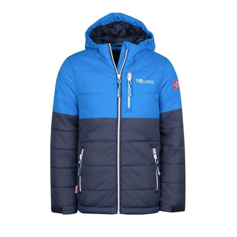 Детская зимняя куртка Hemsedal темно-синий/белый TROLLKIDS, цвет weiss