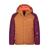Детская зимняя куртка Myrkdalen карамельно-коричневый/бордовый/лососево-розовый TROLLKIDS, цвет braun