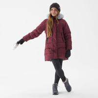 Детская зимняя куртка размер 122-170, утепленная, непромокаемая, для походов до -8°C - SH500 QUECHUA, цвет braun