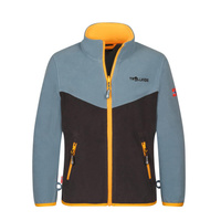 Детская флисовая куртка Oppdal XT стальной синий/черный/манго TROLLKIDS, цвет schwarz