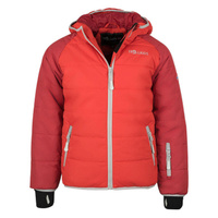 Детская лыжная куртка Hafjell темно-красный/огненно-красный/серебристый TROLLKIDS, цвет braun