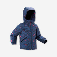 Детская лыжная куртка очень теплая непромокаемая - 180 темно-синий WEDZE, цвет rosa