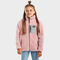 Детская стильная куртка из шерпы для девочек Fairy-G SIROKO розовая