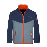 Детская флисовая куртка Oppdal XT Mystic Blue/Dark Orange/Steel Blue TROLLKIDS, цвет orange