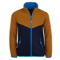 Детская флисовая куртка Oppdal XT бронза/темно-синий TROLLKIDS, цвет braun
