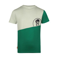 Детская футболка Sandefjord перцово-зеленый/облачно-серый TROLLKIDS, цвет blau