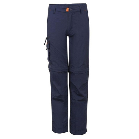 Детские брюки приталенного кроя Oppland темно-синий/оранжевый TROLLKIDS, цвет orange