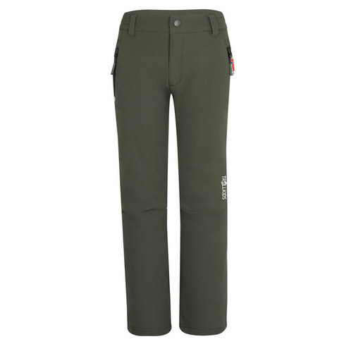 Детские брюки софтшелл Fjell плющ зеленый/черный TROLLKIDS, цвет schwarz