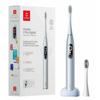 Электрическая зубная щетка OCLEAN X Pro Digital Y2076 насадки для щётки: 2шт, цвет: серебристый [c01000382] Oclean