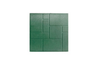 Плитка тротуарная полимерпесчанная 3,1кг, зеленая 330х330х35 мм Композит