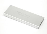 Бокс для SSD диска NGFF (M2) NVME/PCI-e с выходом USB 3.0 алюминиевый серебристый