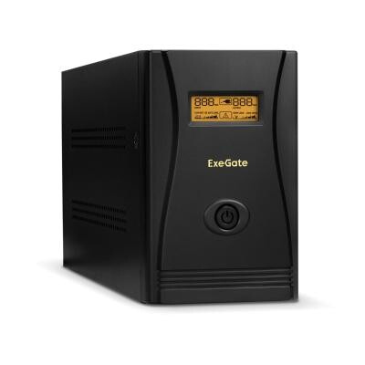 ИБП ExeGate SpecialPro Smart LLB-2000.LCD.AVR.4SH.RJ.USB <2000VA/1200W, LCD, AVR,4*Schuko,RJ45/11,USB, металлический кор