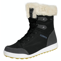 GUGGEN Mountain HPC56 женские зимние ботинки из натуральной кожи с искусственным мехом, непромокаемые, цвет schwarz