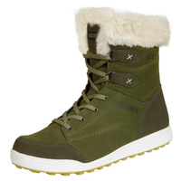 GUGGEN Mountain HPC56 женские зимние ботинки из натуральной кожи с искусственным мехом, непромокаемые, цвет gruen