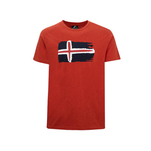 Мужская футболка Hekla ржаво-красная WESTFJORD, цвет orange