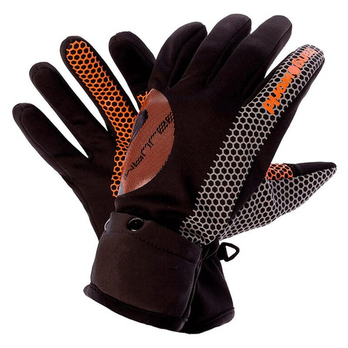 Trangoworld Goillet Черные/оранжевые перчатки средней длины
