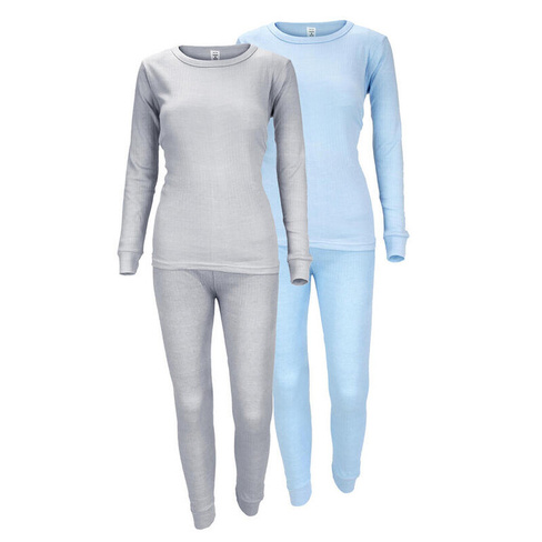 Женское термобелье, комплект из 2 штук | Рубашка + брюки | Внутренний флис | Серый/голубой BLACK SNAKE, цвет blau