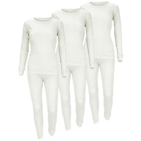 Женское термобелье, комплект из 3 штук | Рубашка + брюки | крем BLACK SNAKE, цвет weiss