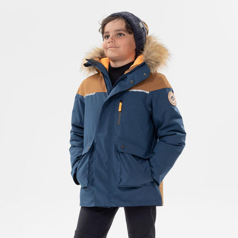 Зимняя куртка детская, размер. 122-170 тепла до -23°C водонепроницаемый зимний поход - SH900 QUECHUA, цвет blau