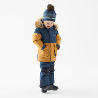 Зимняя куртка-парка детского размера. 92-116 теплые зимние походы - SH500 Mountain QUECHUA, цвет blau