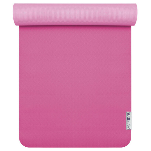Коврик для йоги Pro Classic Yoga нескользящий YOGISTAR, цвет rosa